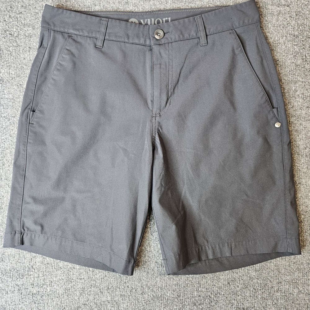 Vuori Mens Shorts Size 30 Chino Gray Stretch Travel Preppy Athleisure